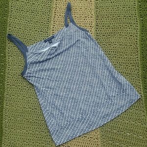 Leaf pattern Banana Republic sleeveless top